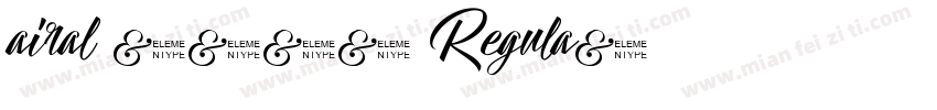 airal 2020 Regula字体转换